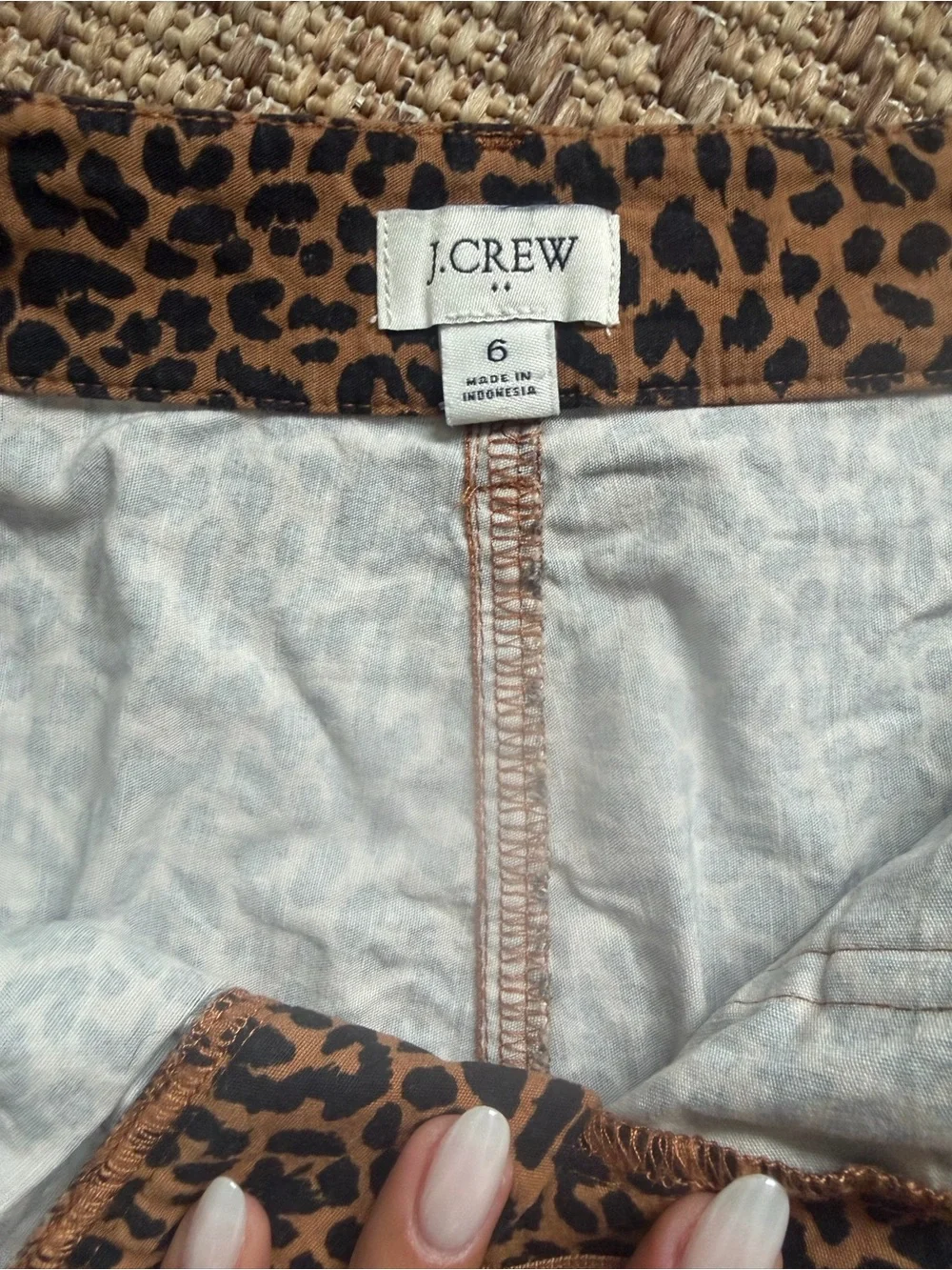 J. Crew Leopard Print Mini Skirt - Brown and Black